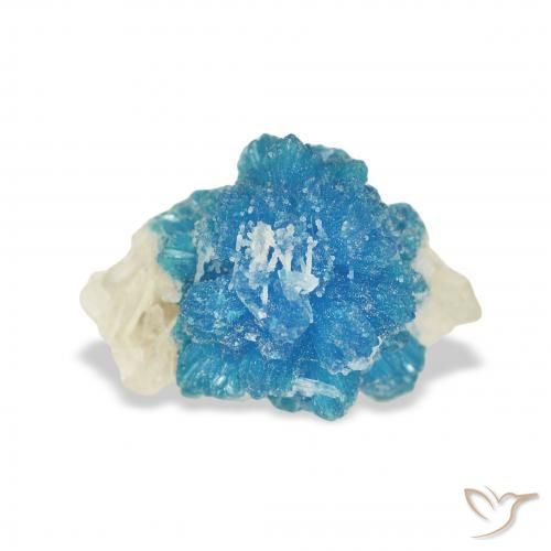 Cavansite Bleu azur électrique naturelle Fantaisie, 2.03 ct, Opaque