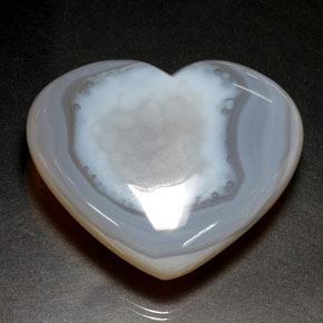 Calcédoine bleue naturelle transparent, 120,50 ct, transparent / translucide