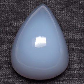 Calcédoine bleue naturelle transparent, 193,10 ct, transparent / translucide