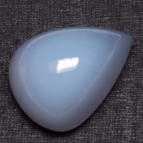 Calcédoine bleue naturelle transparent, 193,10 ct, transparent / translucide