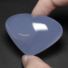 Calcédoine bleue naturelle transparent, 117,45 ct, transparent / translucide
