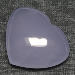 Calcédoine bleu lavande naturelle transparent, 94,68 ct, transparent / translucide