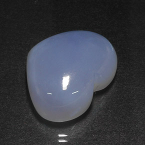Calcédoine bleue naturelle transparent, 31,47 ct, transparent / translucide