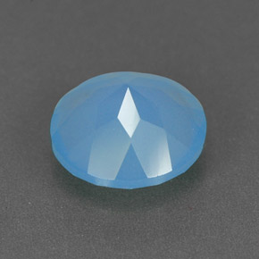 Calcédoine Bleu naturelle Transparent, 1.07 ct, Transparent / Translucide