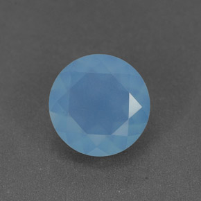 Calcédoine bleue naturelle transparent, 1,07 ct, transparent / translucide