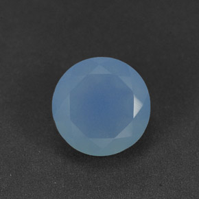 Calcédoine Bleu naturelle Transparent, 1.08 ct, Transparent / Translucide