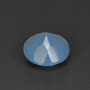 Calcédoine Bleu naturelle Transparent, 1.08 ct, Transparent / Translucide
