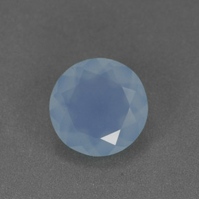 Calcédoine bleue naturelle transparent, 0,99 ct, transparent / translucide