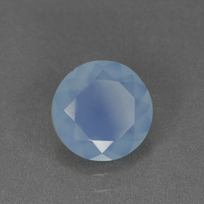 Calcédoine bleue naturelle transparent, 0,99 ct, transparent / translucide