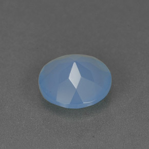 Calcédoine bleue naturelle transparent, 0,99 ct, transparent / translucide