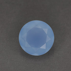 Calcédoine Bleu naturelle Transparent, 1.03 ct, Transparent / Translucide
