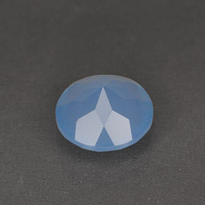 Calcédoine Bleu naturelle Transparent, 1.03 ct, Transparent / Translucide