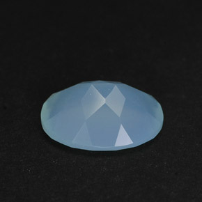 Calcédoine bleue naturelle transparent, 2,25 ct, transparent / translucide