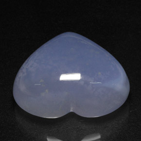 Calcédoine bleue naturelle transparent, 40,12 ct, transparent / translucide