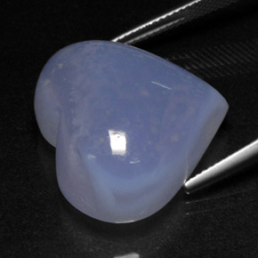 Calcédoine bleue naturelle transparent, 40,12 ct, transparent / translucide