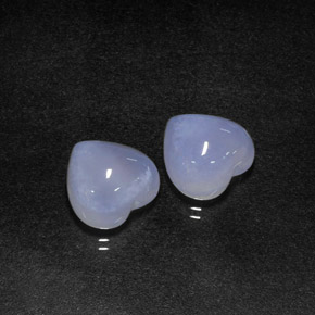 Achetez naturel ct bleue calcédoine gems, forme de coeur, en provenance namibie chez gemselect. en stock, livraison internationale!