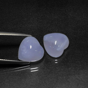 Achetez naturel ct bleue calcédoine gems, forme de coeur, en provenance namibie chez gemselect. en stock, livraison internationale!