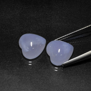 Achetez naturel ct bleue calcédoine gems, forme de coeur, en provenance namibie chez gemselect. en stock, livraison internationale!