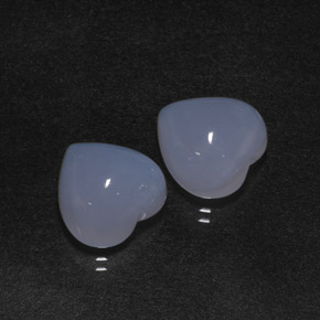 Achetez naturel ct bleue calcédoine gems, forme de coeur, en provenance namibie chez gemselect. en stock, livraison internationale!