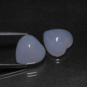 Achetez naturel ct bleue calcédoine gems, forme de coeur, en provenance namibie chez gemselect. en stock, livraison internationale!