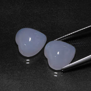 Achetez naturel ct bleue calcédoine gems, forme de coeur, en provenance namibie chez gemselect. en stock, livraison internationale!