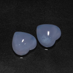 Achetez naturel ct Bleu lavande Calcédoine gems, Forme de coeur, En provenance Namibie chez GemSelect. En stock, livraison internationale!