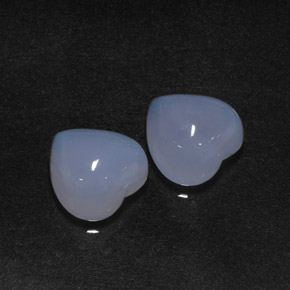 Achetez naturel ct bleue calcédoine gems, forme de coeur, en provenance namibie chez gemselect. en stock, livraison internationale!