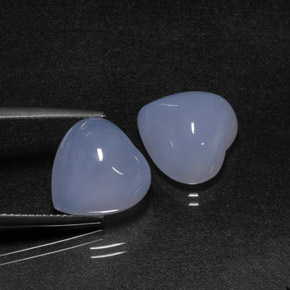 Achetez naturel ct bleue calcédoine gems, forme de coeur, en provenance namibie chez gemselect. en stock, livraison internationale!