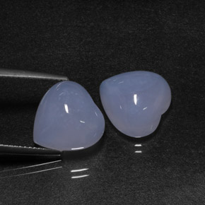 Achetez naturel ct bleue calcédoine gems, forme de coeur, en provenance namibie chez gemselect. en stock, livraison internationale!