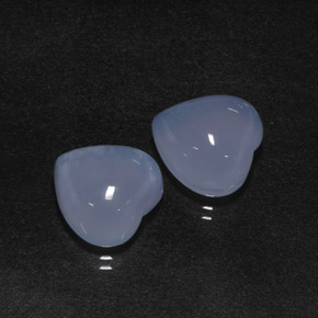 Achetez naturel ct bleue calcédoine gems, forme de coeur, en provenance namibie chez gemselect. en stock, livraison internationale!