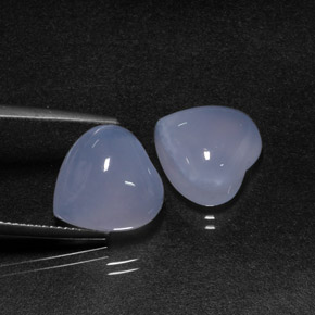 Achetez naturel ct bleue calcédoine gems, forme de coeur, en provenance namibie chez gemselect. en stock, livraison internationale!