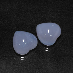 Achetez naturel ct bleue calcédoine gems, forme de coeur, en provenance namibie chez gemselect. en stock, livraison internationale!