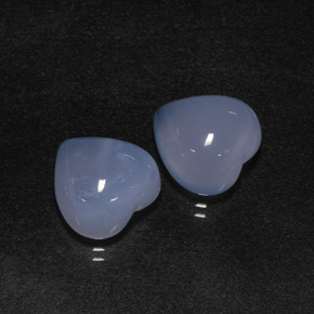 Achetez naturel ct bleue calcédoine gems, forme de coeur, en provenance namibie chez gemselect. en stock, livraison internationale!
