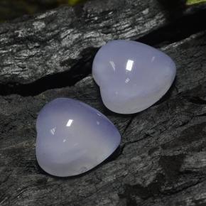 Achetez naturel 13,65ct bleue calcédoine gems, forme de coeur, en provenance namibie chez gemselect. en stock, livraison internationale!