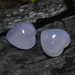Achetez naturel 13,65ct bleue calcédoine gems, forme de coeur, en provenance namibie chez gemselect. en stock, livraison internationale!