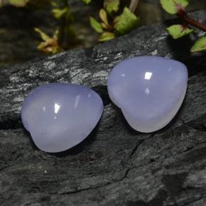 Achetez naturel 13,65ct bleue calcédoine gems, forme de coeur, en provenance namibie chez gemselect. en stock, livraison internationale!