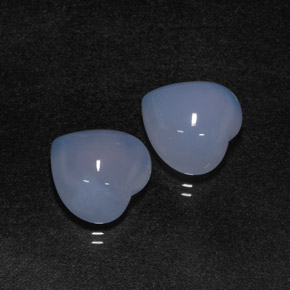 Achetez naturel ct bleue calcédoine gems, forme de coeur, en provenance namibie chez gemselect. en stock, livraison internationale!