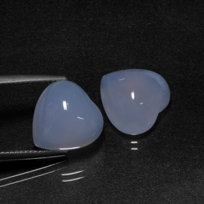 Achetez naturel ct bleue calcédoine gems, forme de coeur, en provenance namibie chez gemselect. en stock, livraison internationale!
