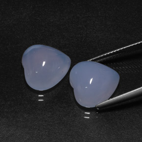 Achetez naturel ct bleue calcédoine gems, forme de coeur, en provenance namibie chez gemselect. en stock, livraison internationale!