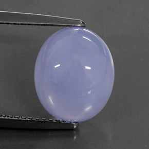 Calcédoine bleue naturelle transparent, 5,50 ct, transparent / translucide