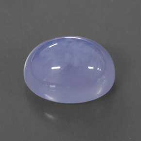 Calcédoine bleue naturelle transparent, 5,65 ct, transparent / translucide