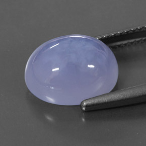 Calcédoine bleue naturelle transparent, 5,65 ct, transparent / translucide