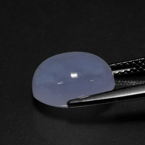 Calcédoine bleue naturelle transparent, 4,76 ct, transparent / translucide