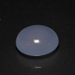 Calcédoine bleue naturelle transparent, 3,90 ct, transparent / translucide