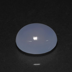 Calcédoine bleue naturelle transparent, 4,20 ct, transparent / translucide