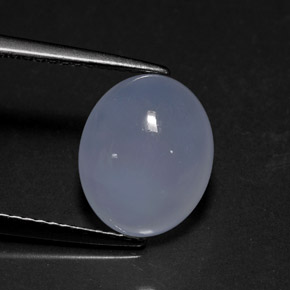 Calcédoine bleue naturelle transparent, 3,94 ct, transparent / translucide
