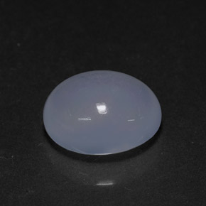 Calcédoine bleue naturelle transparent, 3,94 ct, transparent / translucide