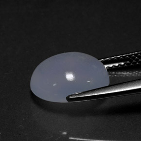 Calcédoine bleue naturelle transparent, 3,94 ct, transparent / translucide