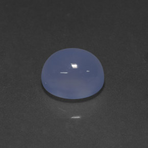 Calcédoine bleue naturelle transparent, 5,09 ct, transparent / translucide