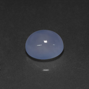 Calcédoine bleue naturelle transparent, 4,73 ct, transparent / translucide